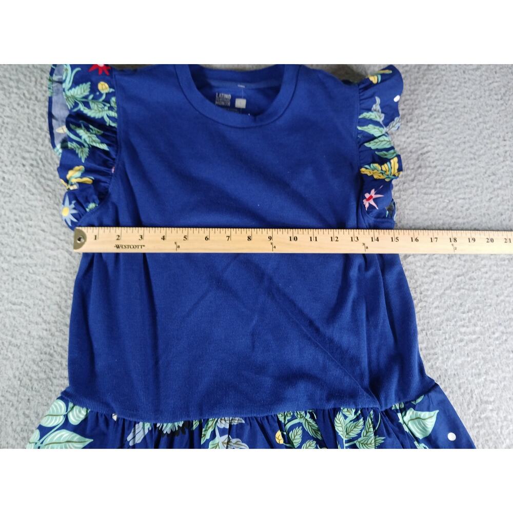 Target Latino Heritage Month Dress Womens Large Blue Birds Butterfly Midi NWT - Picture 6 of 8